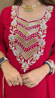 Heavy Party wear sharara suit  set
