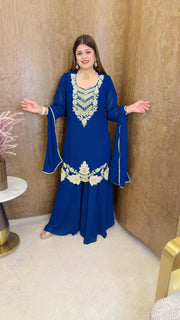 Heavy Party wear sharara suit  set