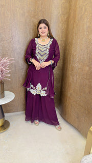 Heavy Party wear sharara suit  set