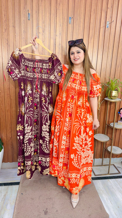 Cotton printed Bobbin Dress