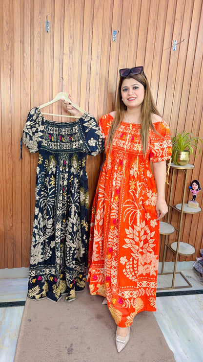 Cotton printed Bobbin Dress