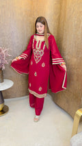 Heavy neck mirror three piece suit set