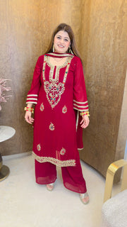 Heavy neck mirror three piece suit set