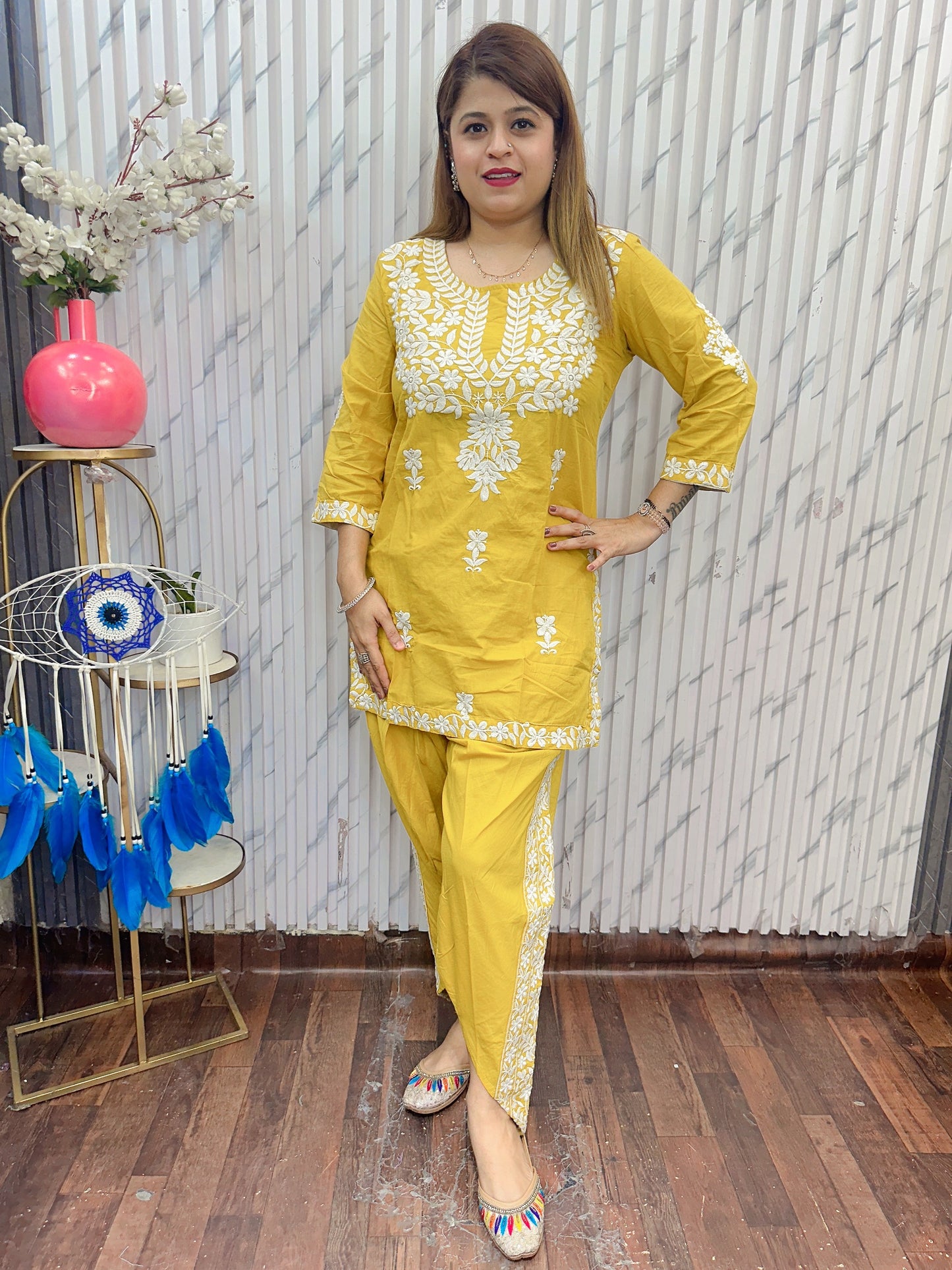 Lakhnavi Dhoti Kurti Set