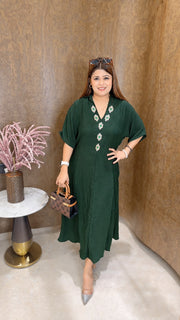 Emerald stone dress