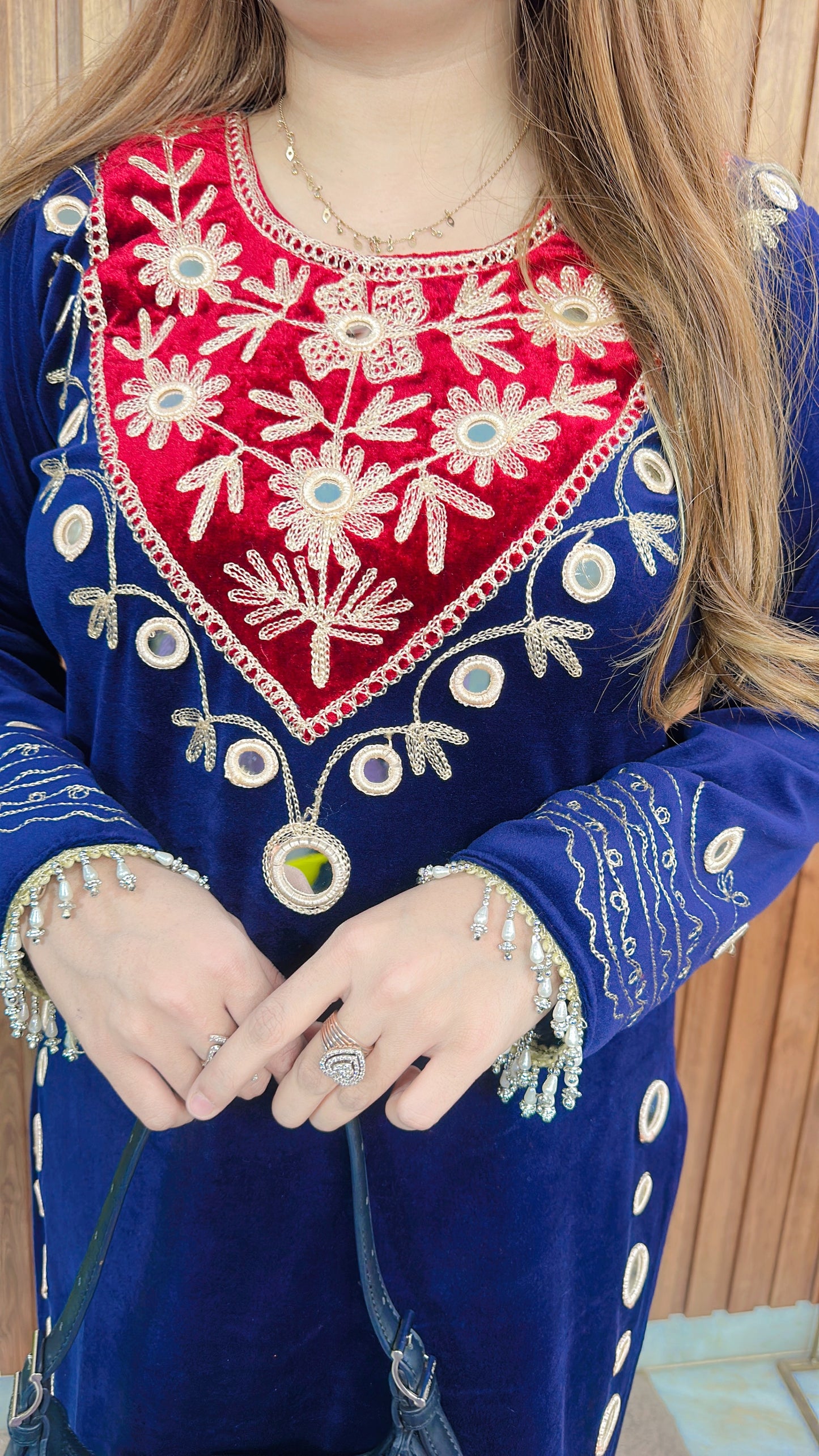 kashmiri Thread Mirror Coord set