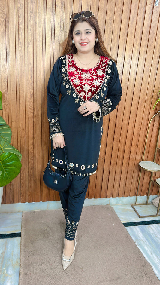 kashmiri Thread Mirror Coord set