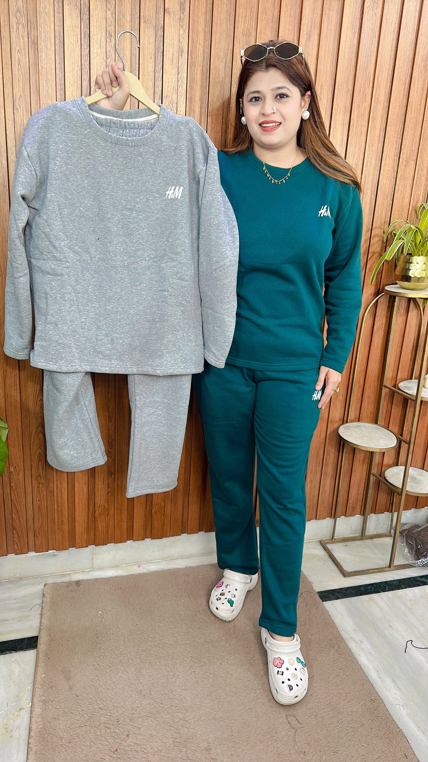 Fleece Warm Hosiery Coord Set