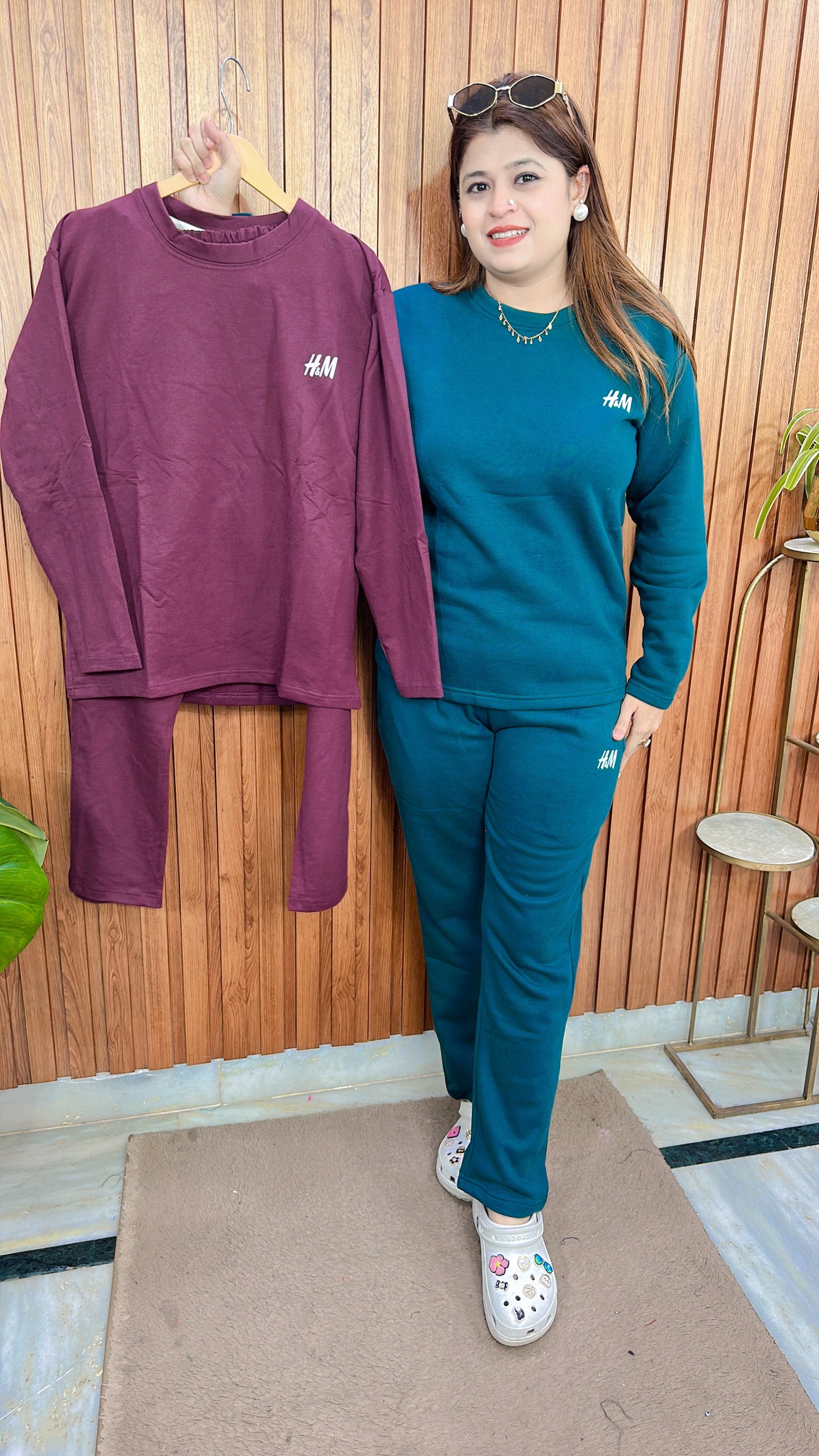 Fleece Warm Hosiery Coord Set