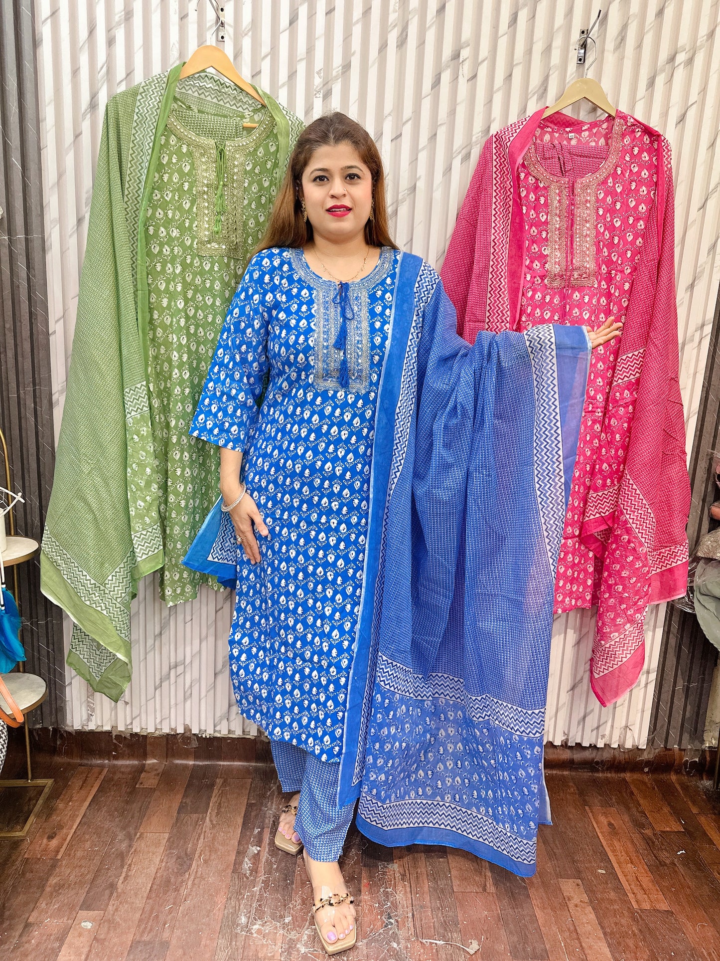 Hukum ka ikka pure cotton Suit