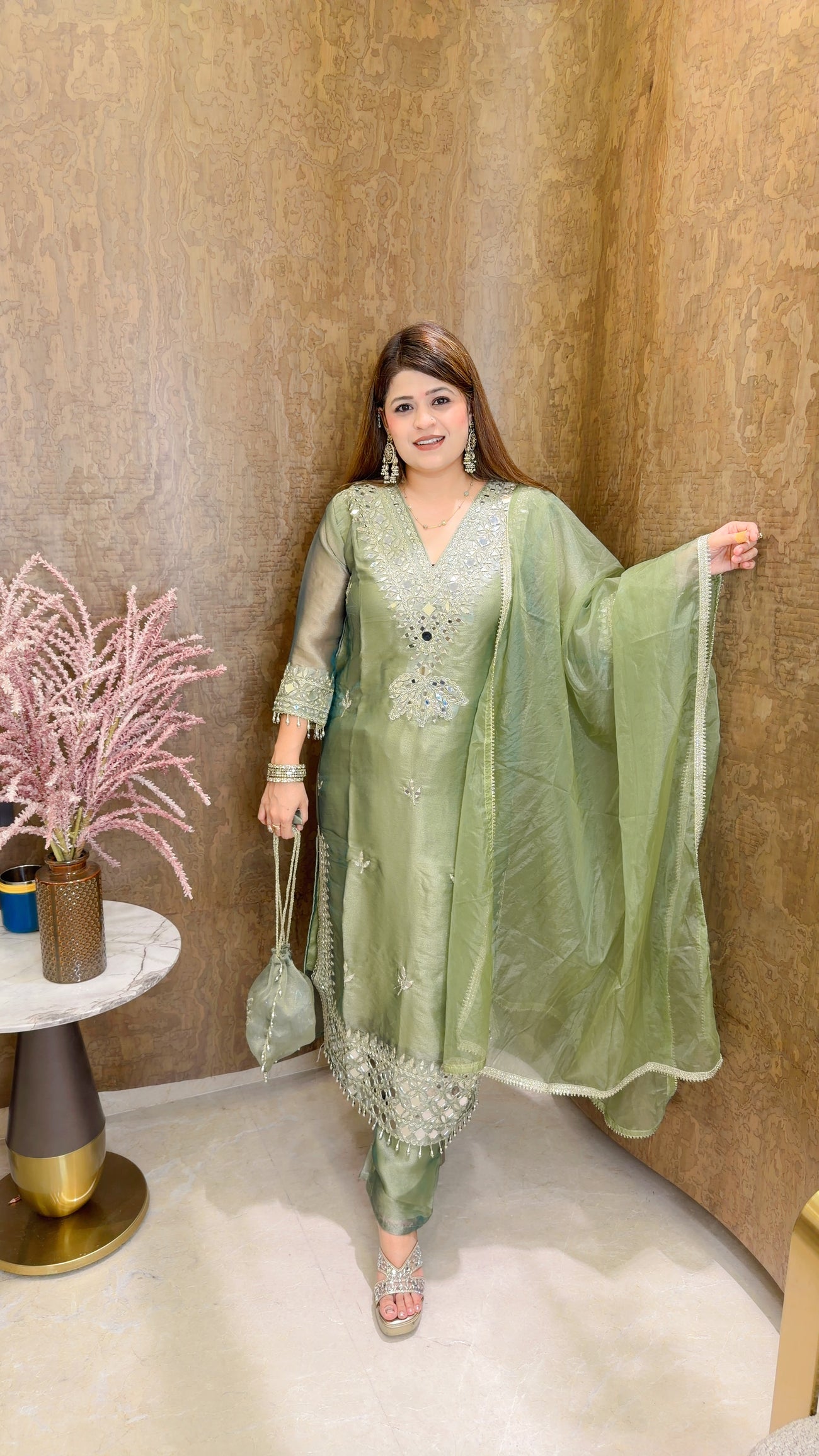 Heavy V Neck Three piece suit