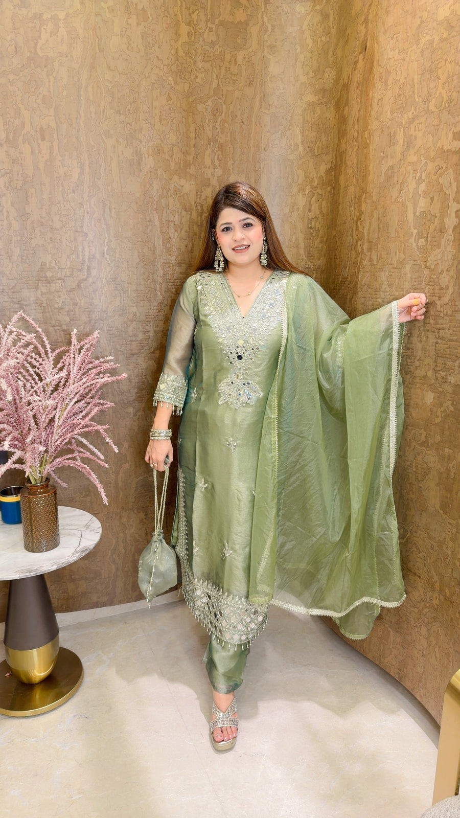 Heavy V Neck Three piece suit