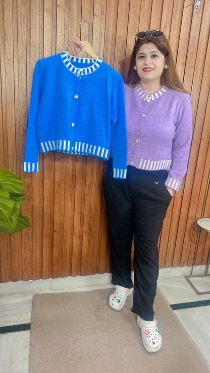 Heart Button Korean Top