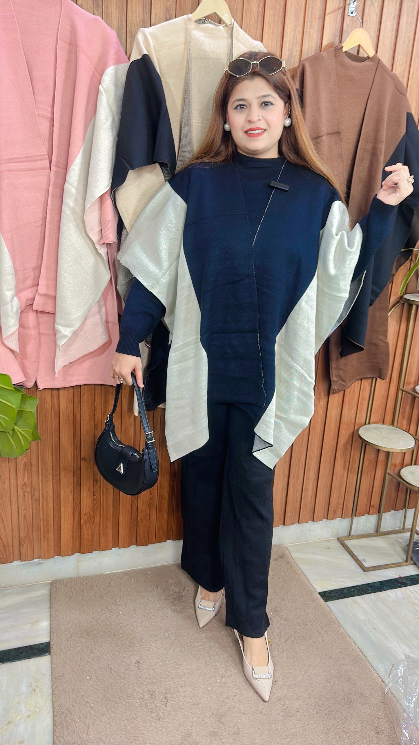 Cape Style Knitted Coord set