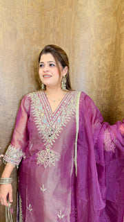 Heavy V Neck Three piece suit