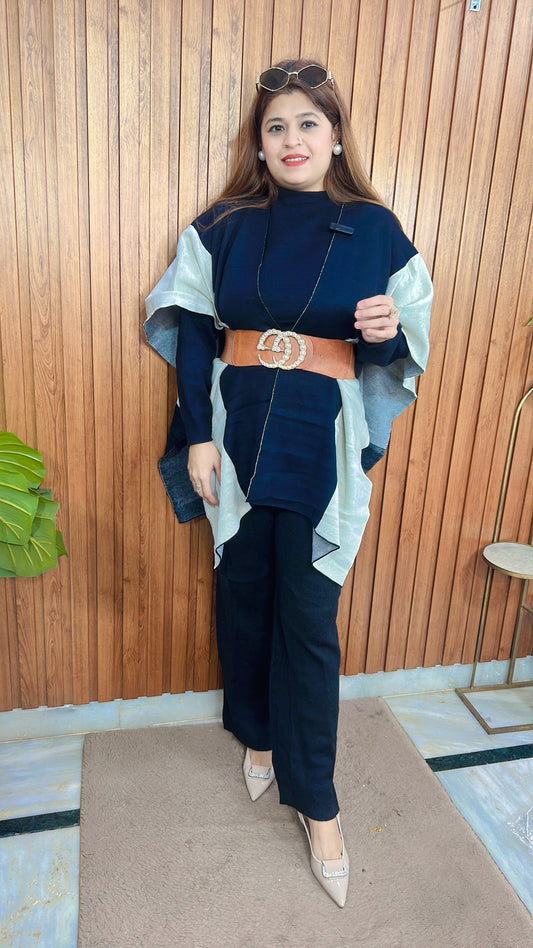 Cape Style Knitted Coord set