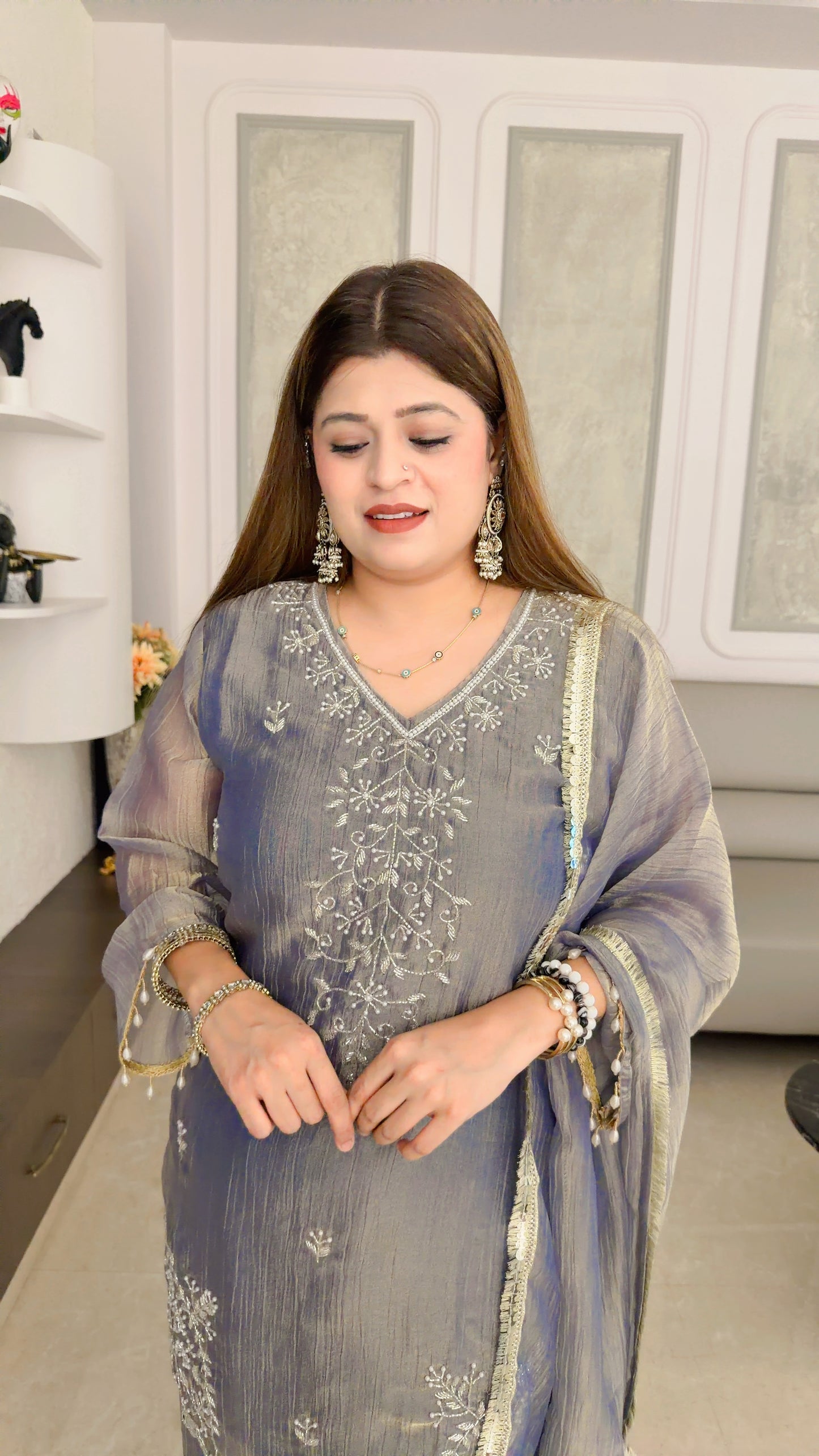Party wear three piece suit set