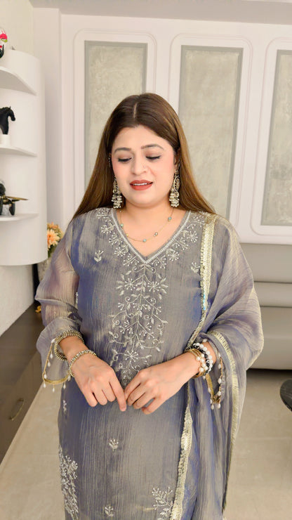 Party wear three piece suit set