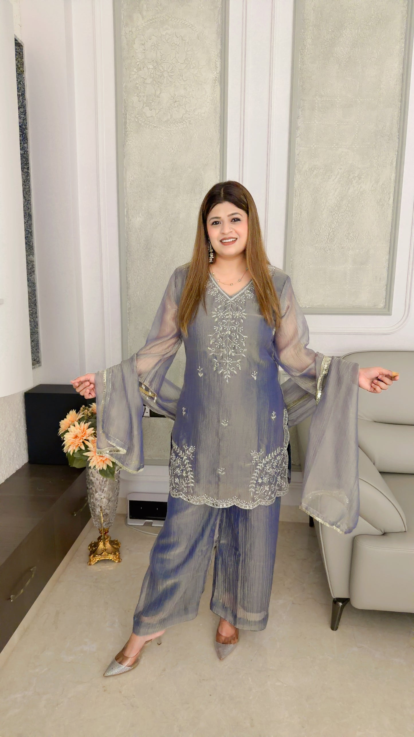 Party wear three piece suit set