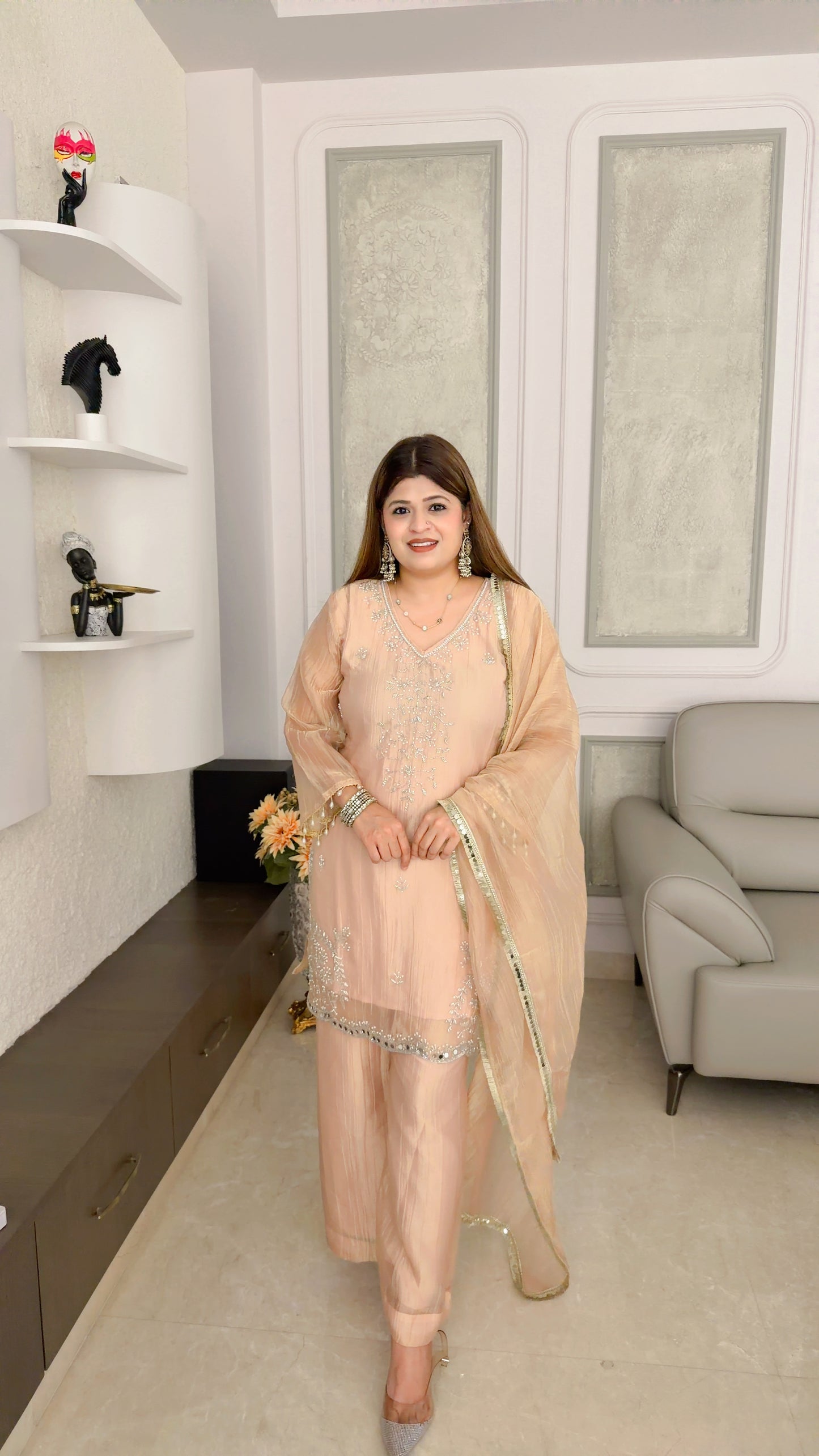 Party wear three piece suit set