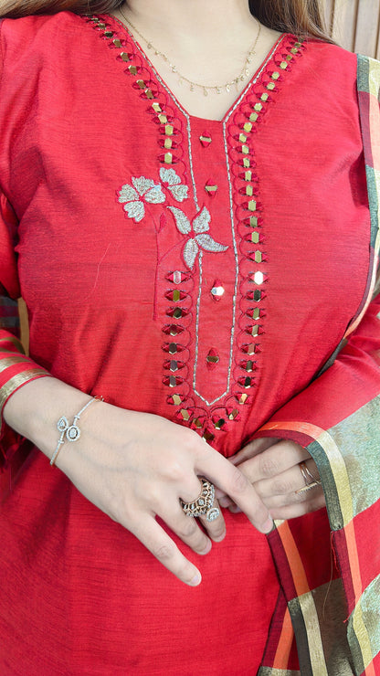 Zari Mirror Classic Suit Set