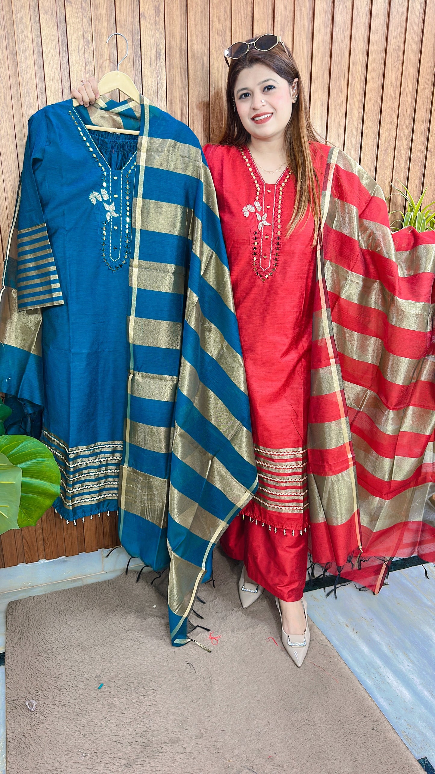 Zari Mirror Classic Suit Set