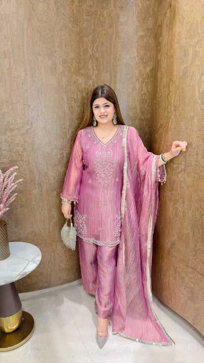 Party wear three piece suit set