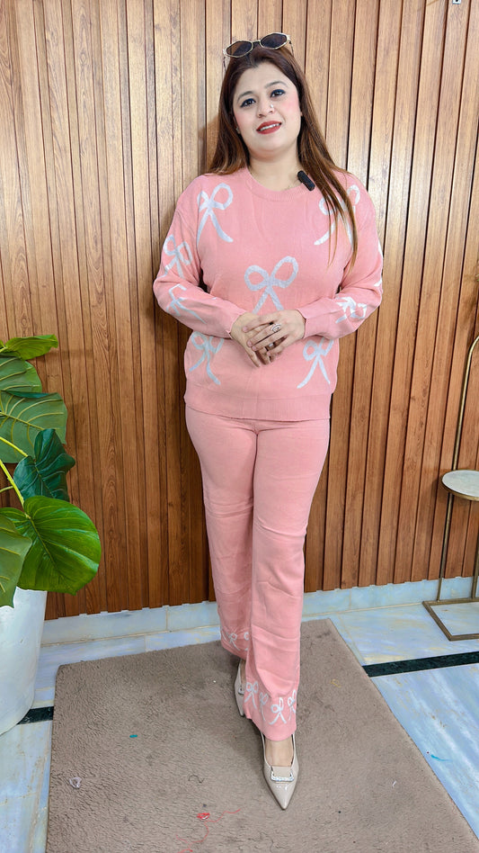 Bow Knitted Coord Set