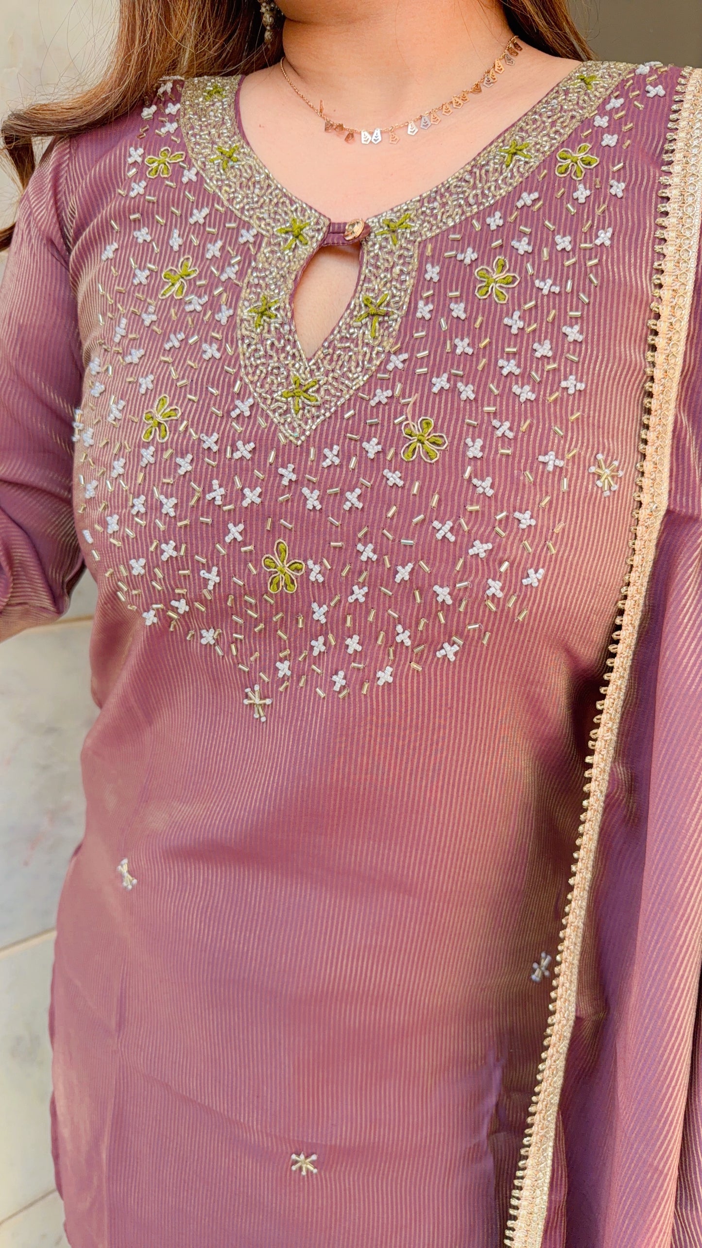 Arisha Three Piece set With Bellbottom Pants