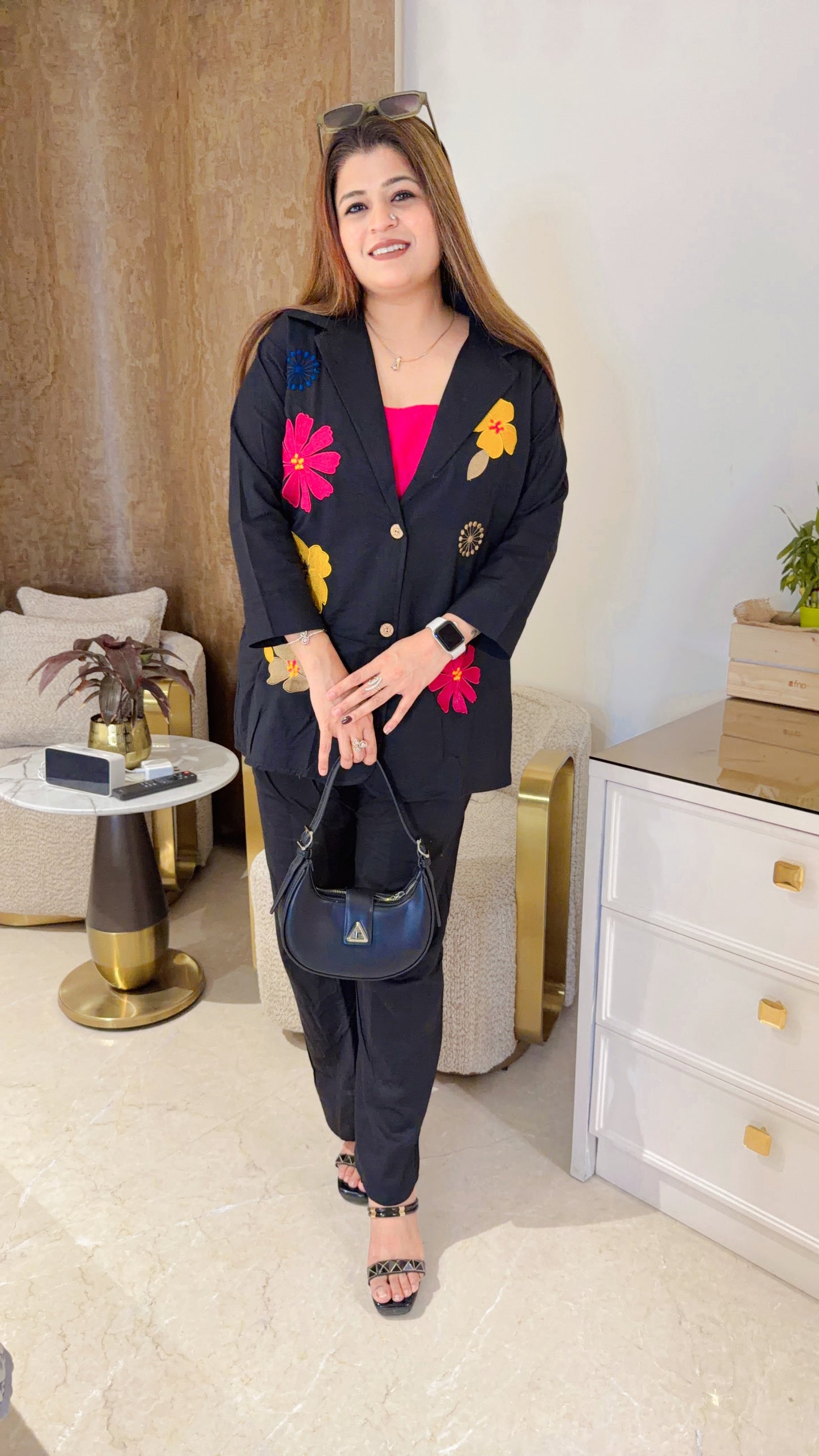 Kaira Cotton Linen Three Piece Set