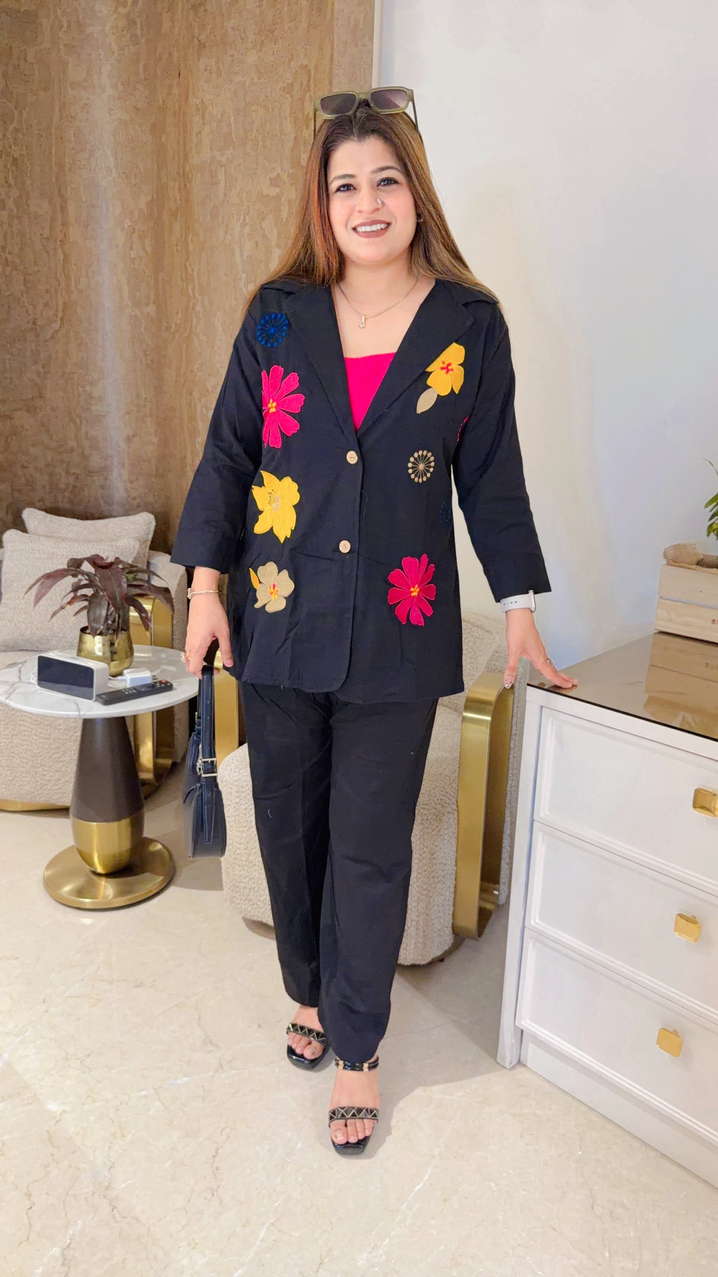 Kaira Cotton Linen Three Piece Set
