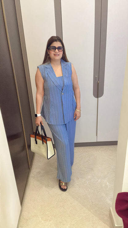 Lily Strip Three Piece Coord set