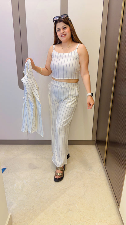 Lily Strip Three Piece Coord set