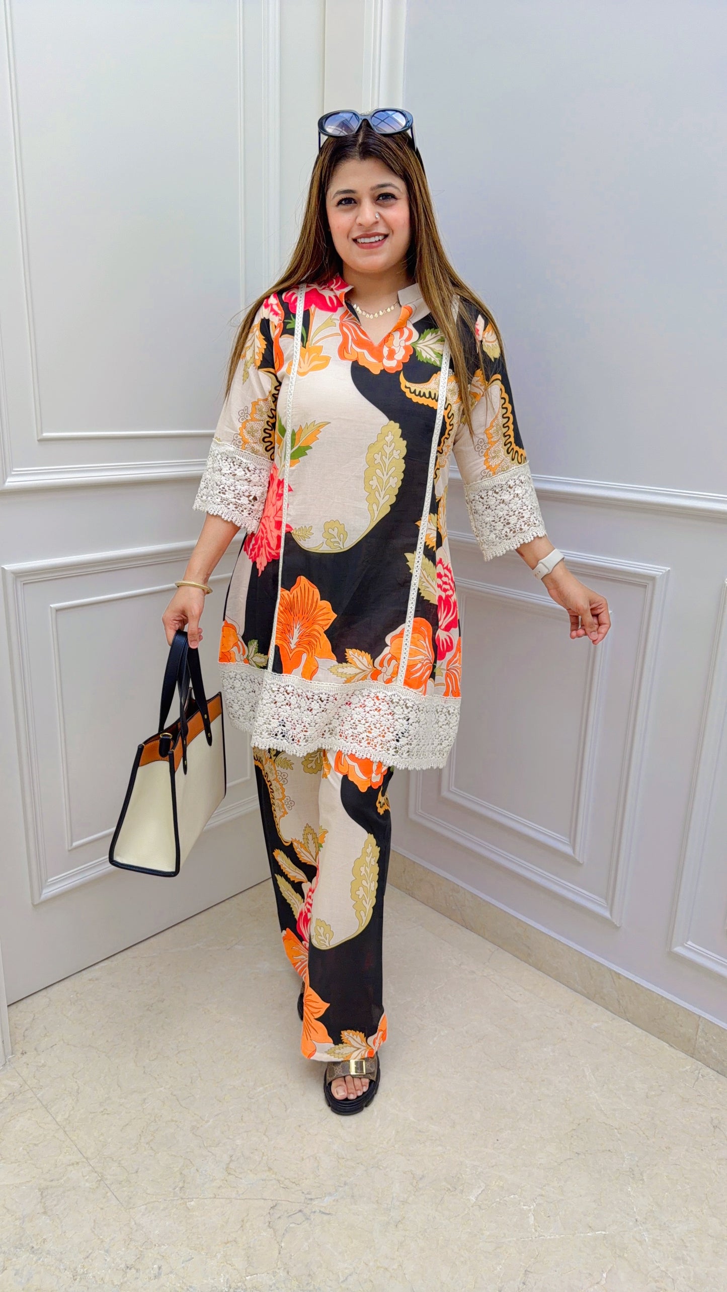 Adhira Pure Cotton Two Piece Coord set