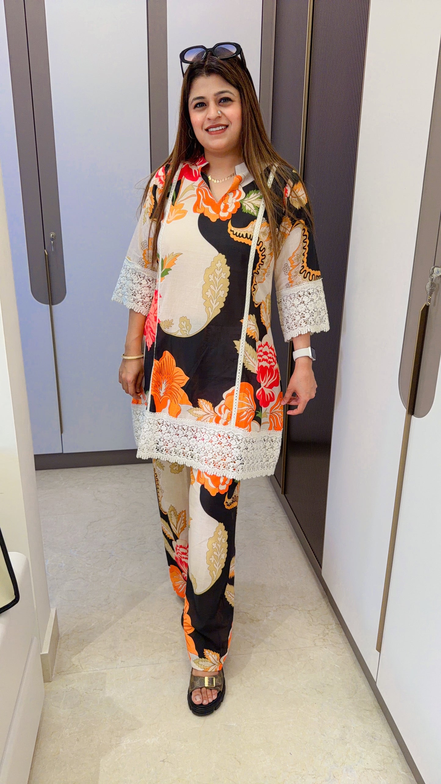 Adhira Pure Cotton Two Piece Coord set