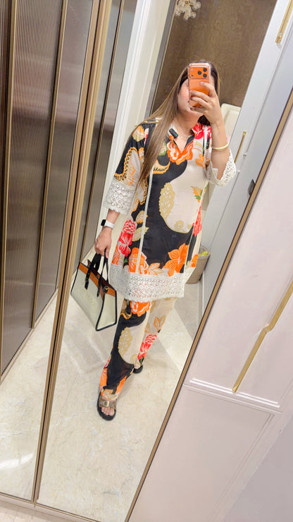 Adhira Pure Cotton Two Piece Coord set