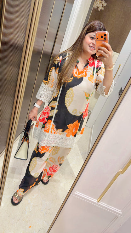 Adhira Pure Cotton Two Piece Coord set