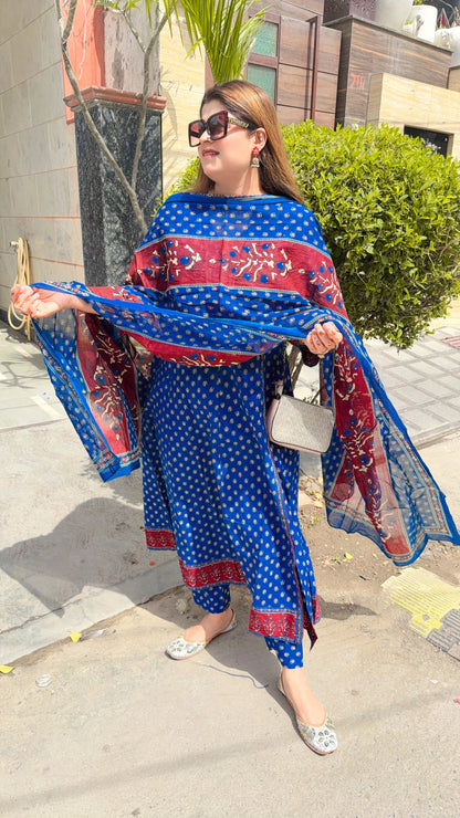 Mehar Pure Cotton Anarkali Suit