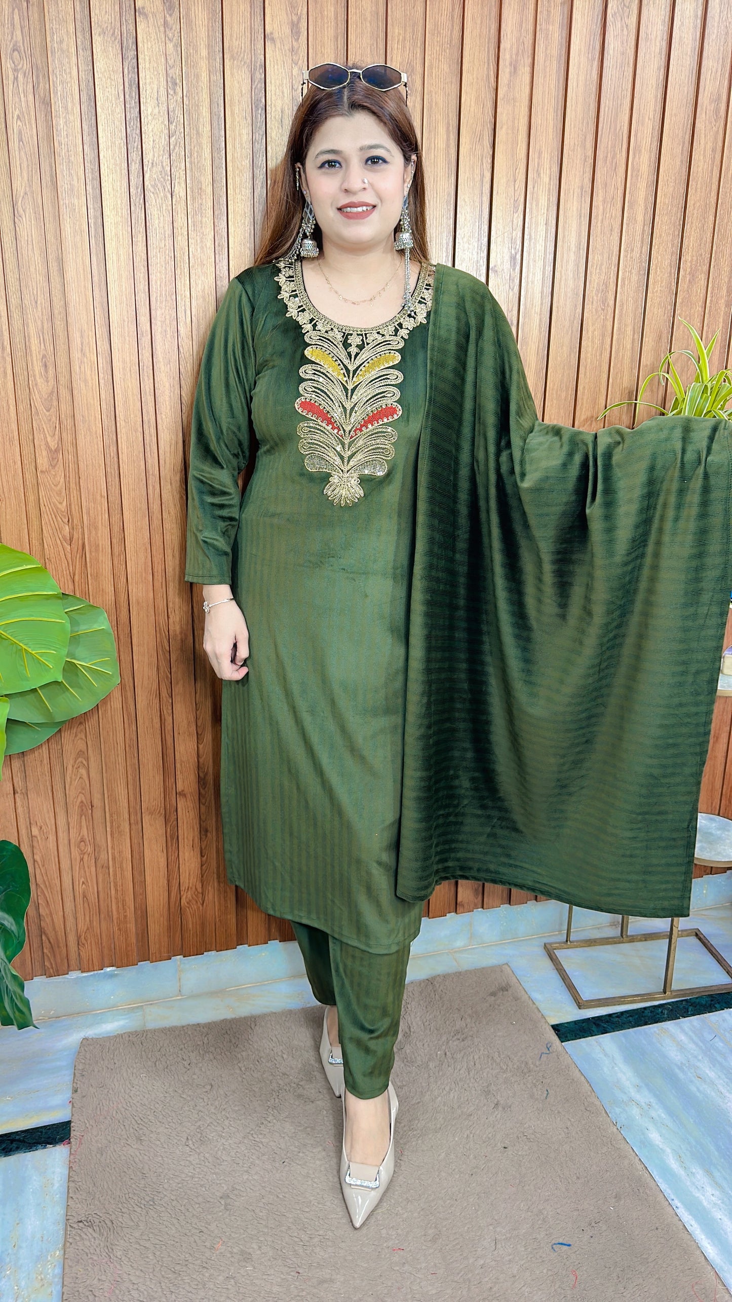 Golden Ambi Velvet Suit