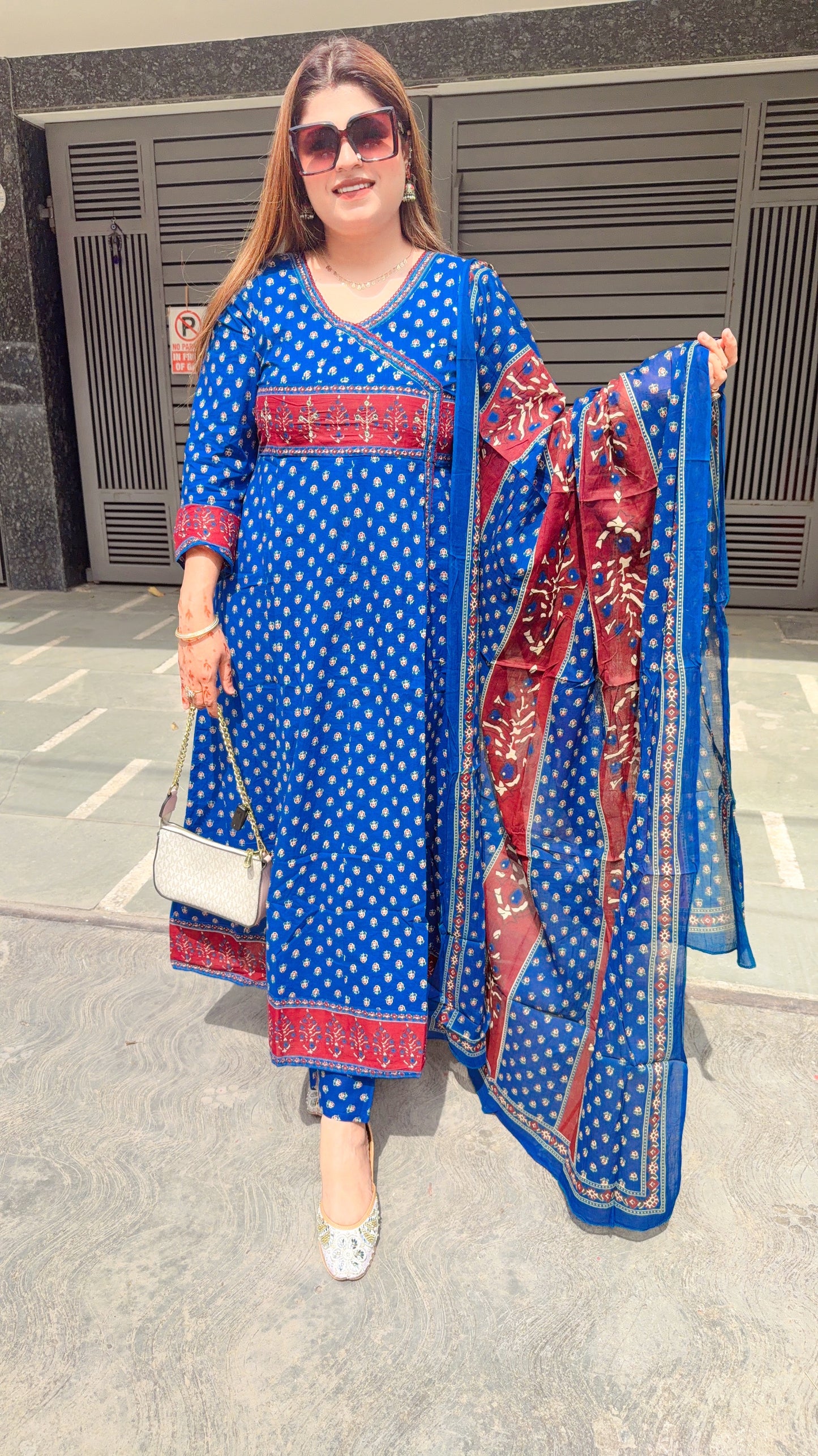 Mehar Pure Cotton Anarkali Suit