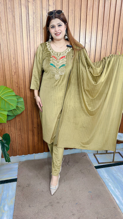 Golden Ambi Velvet Suit