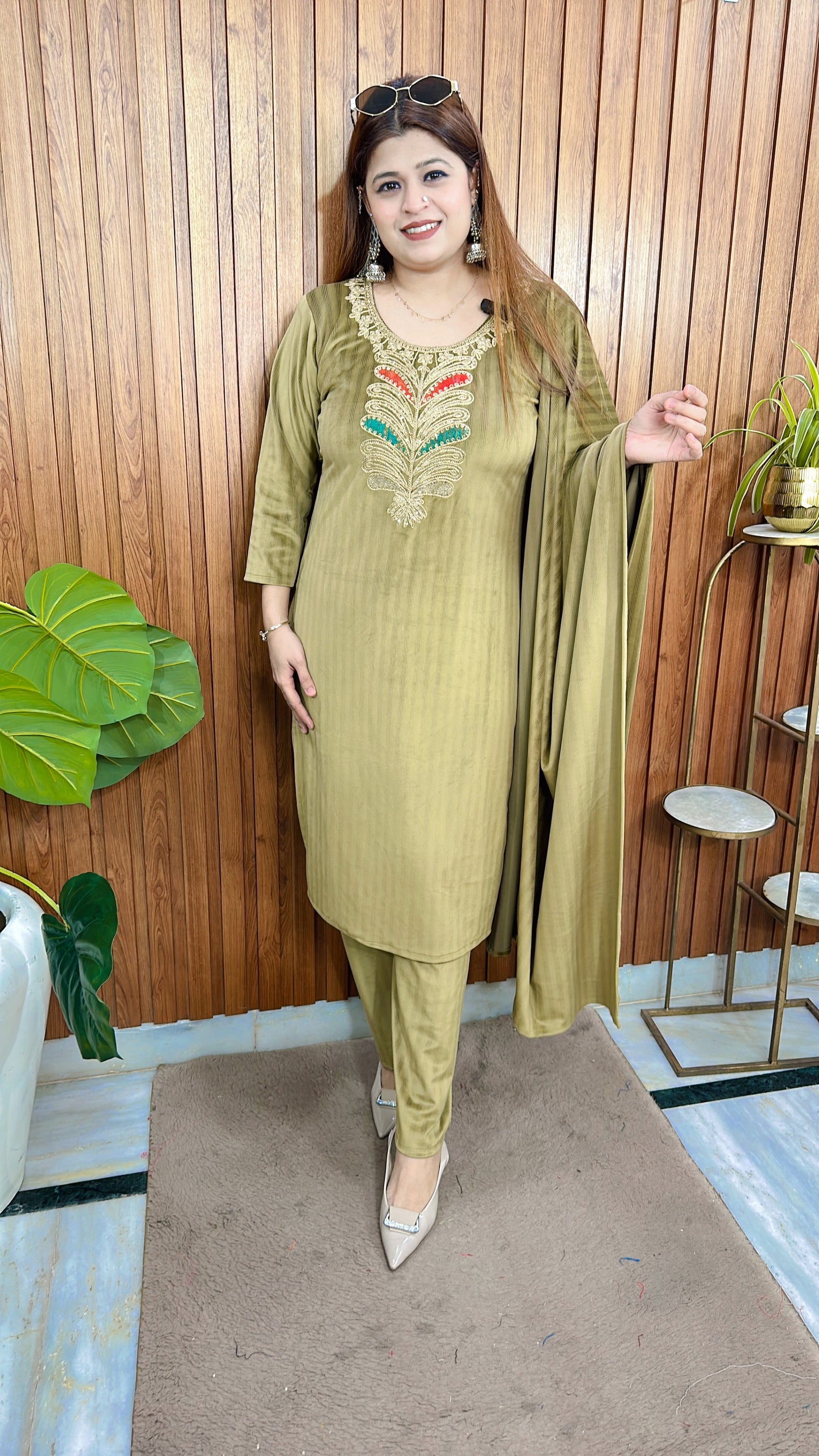 Golden Ambi Velvet Suit