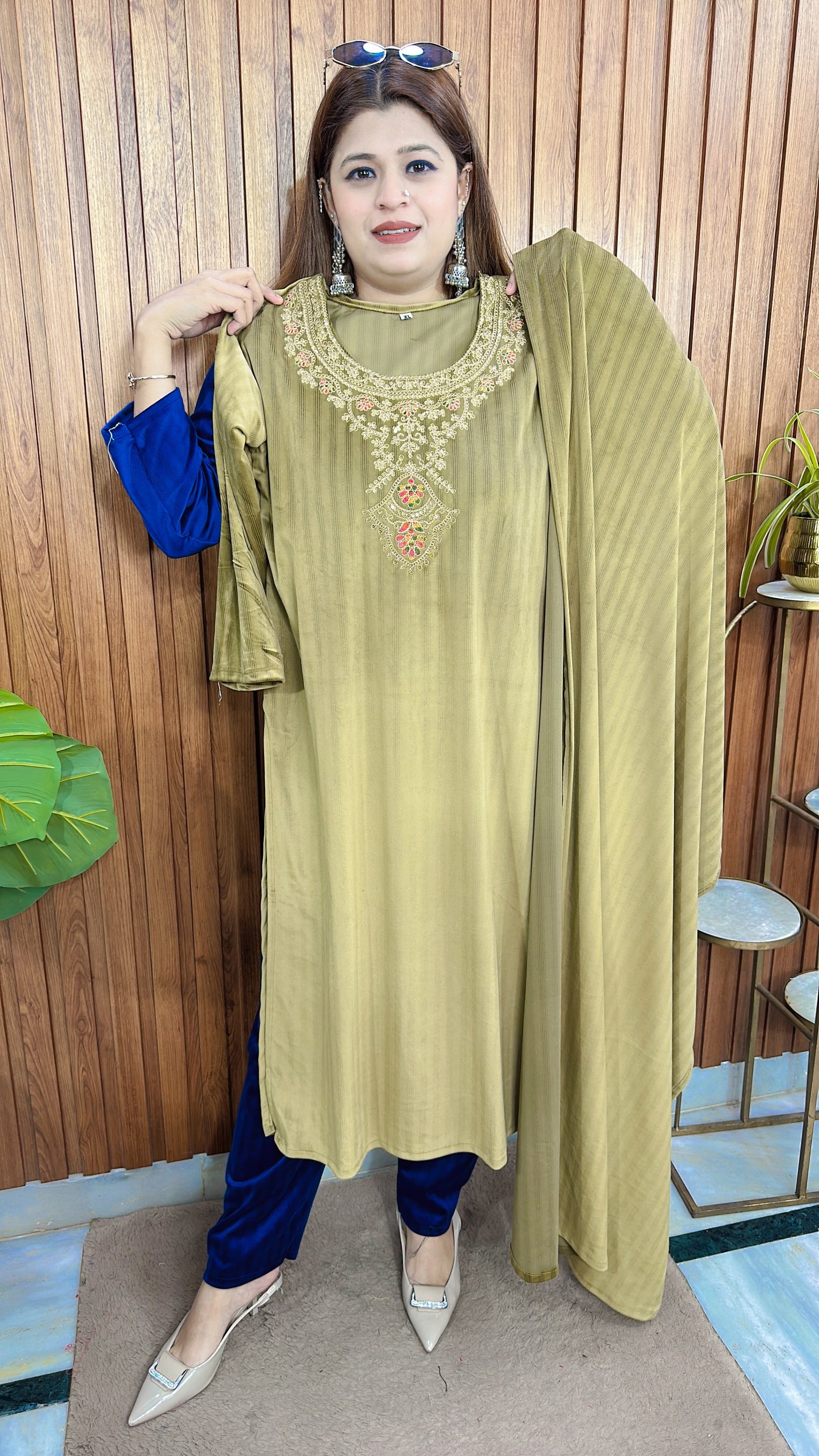 Golden Ambi Velvet Suit