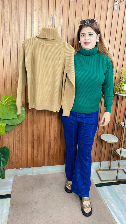 Highneck Warm knitted Top