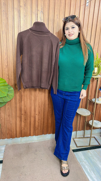 Highneck Warm knitted Top