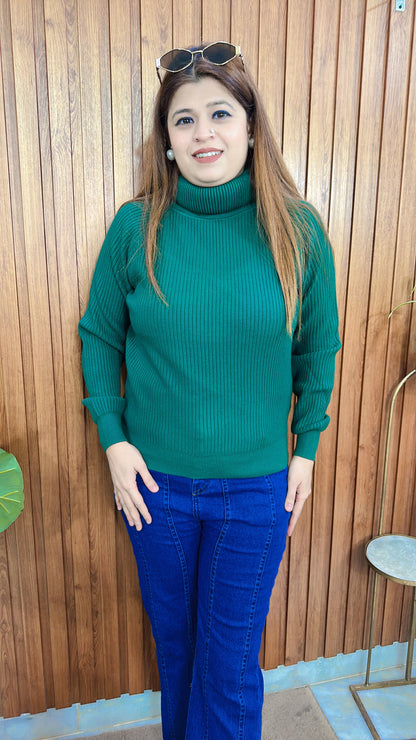 Highneck Warm knitted Top
