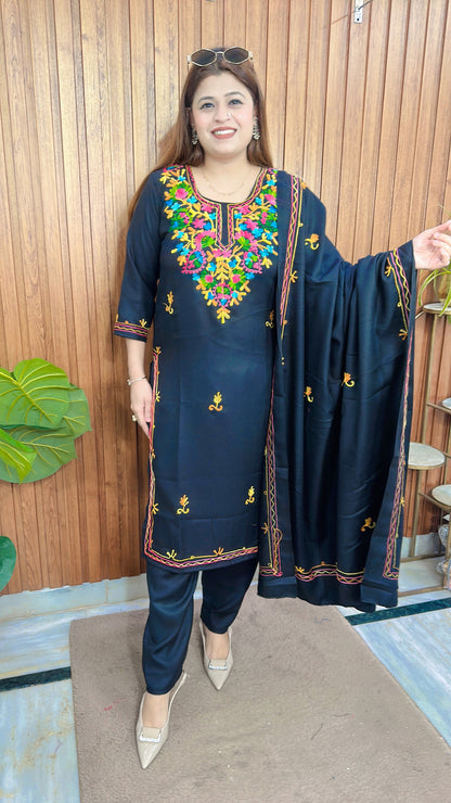Pashmina Kashmiri Embroidery Suit