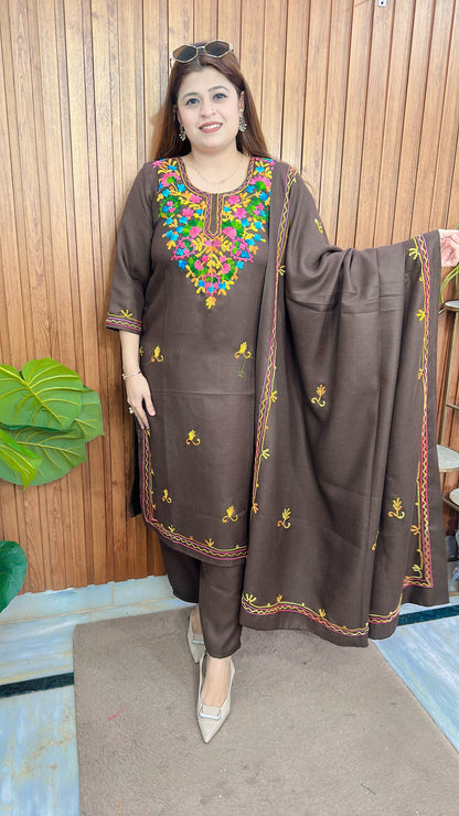 Pashmina Kashmiri Embroidery Suit