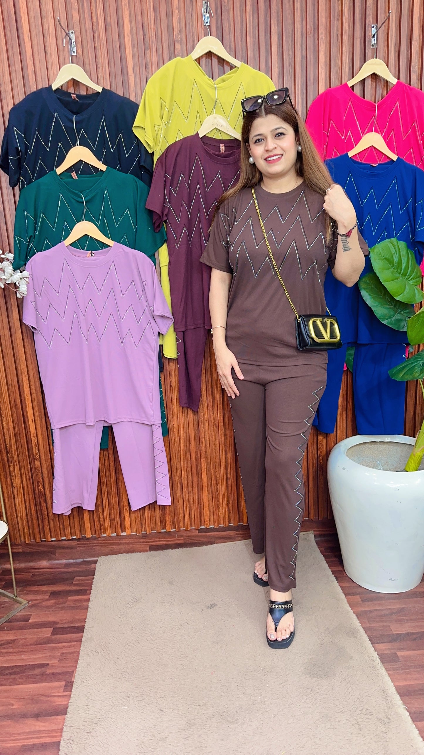 Zigzag Servoski Ribbed Coord set