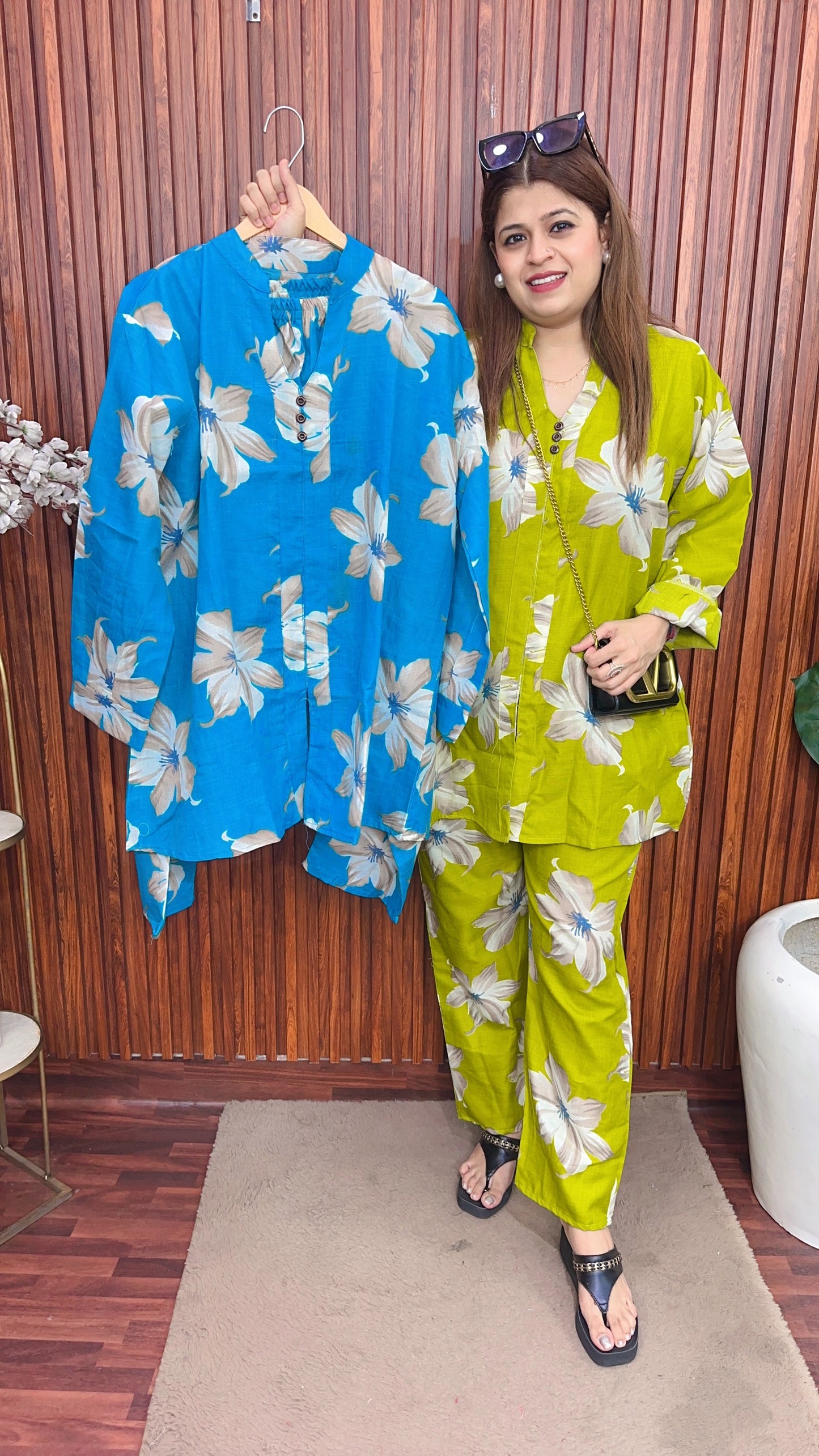 Flower Big Size Coord set